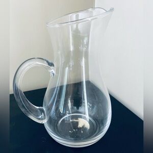 NWOT Terra Glassware Clear Oblique Jug Pitcher 8 Cups